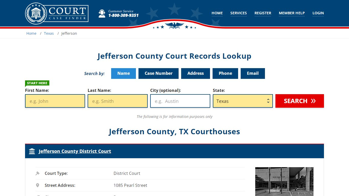 Jefferson County Court Records | TX Case Lookup